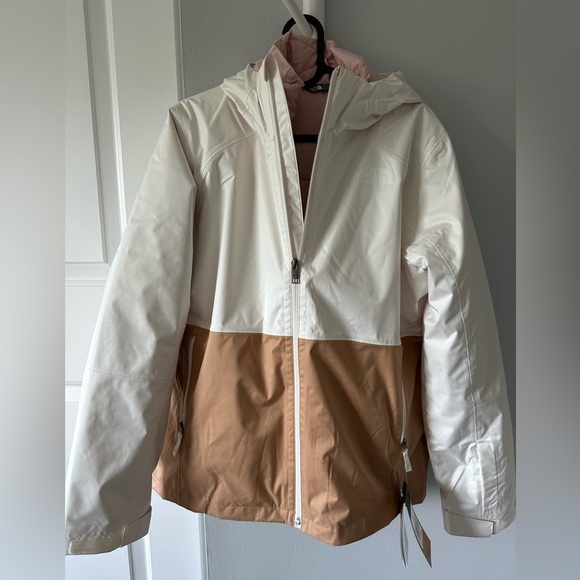 New! NWT! The North Face Triclimate Quilted Jackets Girl XXL only, Brown White - Picture 1 of 15